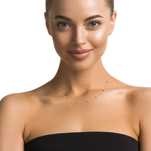 Load image into Gallery viewer, Mystigrey Colette 18K Gold Plated Necklace for Women Available in Turquoise, Blue, Red, Pink and Black