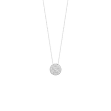 Load image into Gallery viewer, Mystigrey Calysta .925 Sterling Silver Plated Rhodium  and 18K Gold Plated Necklace for Women with Cubic Zirconia