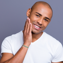 Load image into Gallery viewer, Rio Stainless Steel Bracelet Green Quartzite Large