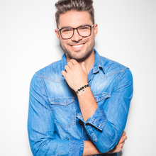 Load image into Gallery viewer, Rio Stainless Steel Bracelet Brown Tiger Eye Large