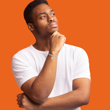 Load image into Gallery viewer, Rio Stainless Steel Bracelet White Onyx Large