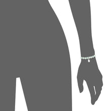 Load image into Gallery viewer, Rio Stainless Steel Bracelet Pale Green Fluorite with Steel Bead Small