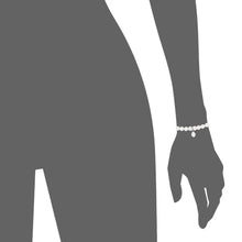 Load image into Gallery viewer, Rio Stainless Steel Bracelet White Jade with Steel Bead Small