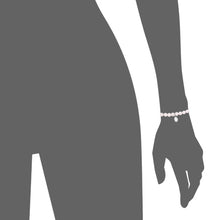 Load image into Gallery viewer, Rio Stainless Steel Bracelet Pink Quartz with Steel Bead Small