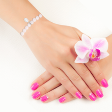 Load image into Gallery viewer, Rio Stainless Steel Bracelet Pink Quartz with Steel Bead Small