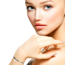 Load image into Gallery viewer, Rio Stainless Steel Bracelet Khaki Green Labradorite with Steel Bead Small