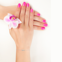 Load image into Gallery viewer, Mystigrey Infinity .925 Sterling Silver Plated Rhodium and 18K Gold Plated Bracelet