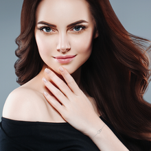 Load image into Gallery viewer, Mystigrey Lola .925 Sterling Silver Plated Rhodium and 18K Gold Plated Bracelet