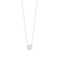 Load image into Gallery viewer, Mystigrey Lucy Circle 925 Sterling Silver Plated Rhodium and 18K Gold Plated Necklace for Women One Circle