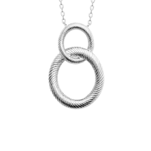 Load image into Gallery viewer, Mystigrey Josephine .925 Sterling Silver Plated Rhodium and 18K Gold Plated Necklace