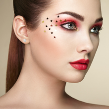 Load image into Gallery viewer, Mystigrey Polaris Single Star .925 Sterling Silver Plated Rhodium and 18K Gold Plated Earrings