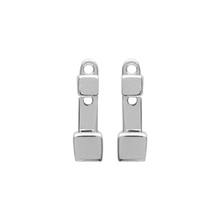 Load image into Gallery viewer, Mystigrey Brooke .925 Sterling Silver Plated Rhodium and 18K Gold Plated Jacket Square Earrings for Women