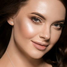 Load image into Gallery viewer, Mystigrey Aria .925 Sterling Silver Plated Rhodium and 18K Gold Plated V Earrings