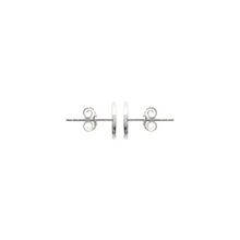 Load image into Gallery viewer, Mystigrey Ava .925 Sterling Silver Plated Rhodium and 18K Gold Plated Stud Earrings