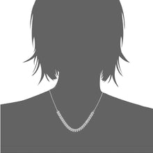 Load image into Gallery viewer, Mystigrey Cesaria .925 Sterling Silver Plated Rhodium and 18K Gold Plated Necklace