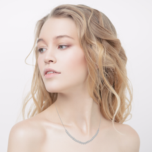 Load image into Gallery viewer, Mystigrey Cesaria .925 Sterling Silver Plated Rhodium and 18K Gold Plated Necklace