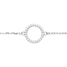 Load image into Gallery viewer, Mystigrey Angel .925 Sterling Silver Plated Rhodium Bracelet for Women with Cubic Zirconia