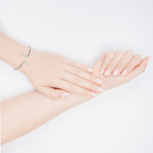 Load image into Gallery viewer, Mystigrey Gaelle .925 Sterling Silver Plated Rhodium Bangle and 18K Gold Plated for Women  with Cubic Zirconia