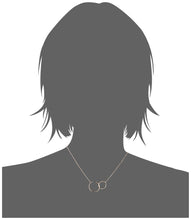 Load image into Gallery viewer, Mystigrey Lola Mother Daughter .925 Sterling Silver Plated Rhodium, 18K Rose Gold Plated and 18K Gold Plated Necklace