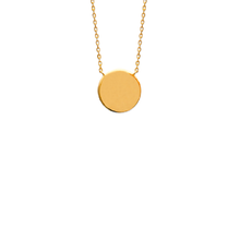 Load image into Gallery viewer, Mystigrey Lucy Circle 925 Sterling Silver Plated Rhodium and 18K Gold Plated Necklace for Women One Circle