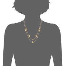 Load image into Gallery viewer, Mystigrey Lucy 18K Gold Plated Dual Dot Necklace for Women
