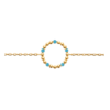 Load image into Gallery viewer, Mystigrey Lacy 18K Gold Plated and .925 Sterling Silver Plated Rhodium Bracelet for Women Red, Turquoise, White