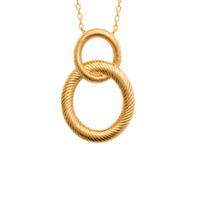 Load image into Gallery viewer, Mystigrey Josephine .925 Sterling Silver Plated Rhodium and 18K Gold Plated Necklace