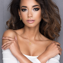 Load image into Gallery viewer, Mystigrey Josephine .925 Sterling Silver Plated Rhodium and 18K Gold Plated Necklace