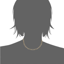 Load image into Gallery viewer, Mystigrey Piper .925 Sterling Silver Plated Rhodium and 18K Gold Plated Necklace