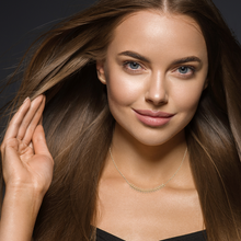 Load image into Gallery viewer, Mystigrey Eden .925 Sterling Silver Plated Rhodium and 18K Gold Plated Necklace for Women with Cubic Zirconia