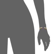 Load image into Gallery viewer, Mystigrey Eden .925 Sterling Silver Plated Rhodium and 18K Gold Plated Bangle for Women  with Cubic Zirconia