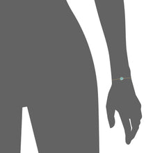 Load image into Gallery viewer, Mystigrey Amie .925 Sterling Silver Plated Rhodium and 18K Gold Plated Bracelet for Women with Cubic Zirconia or Turquoise