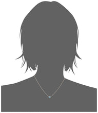 Load image into Gallery viewer, Mystigrey Amie .925 Sterling Silver Plated Rhodium and 18K Gold Plated Necklace for Women with Cubic Zirconia or Turquoise