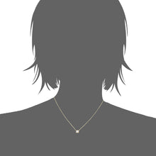 Load image into Gallery viewer, Mysti 18K Gold Plated Necklace for Women with Solitary Square Cubic Zirconia