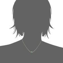 Load image into Gallery viewer, Mystigrey Serenity 18K Gold Plated Necklace for Women Gold Available in Black Agate, Purple Amethyst, Green Aventurine or White Quartz Large