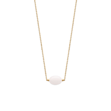 Load image into Gallery viewer, Mystigrey Serenity 18K Gold Plated Necklace for Women Gold Available in Black Agate, Purple Amethyst, Green Aventurine or White Quartz Large