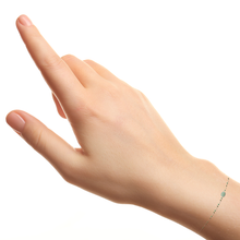 Load image into Gallery viewer, Mystigrey Agatha 18K Gold Plated Bracelet for Women Available in Black Agate, Blue Amazonite, Pink Quartz, Green Aventurine, and White Moonstone