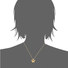 Load image into Gallery viewer, Mystigrey Leilani 18K Gold Plated Flower Necklace for Women with Cubic Zirconia