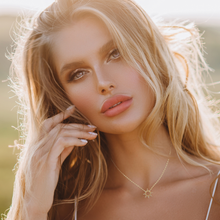 Load image into Gallery viewer, Mystigrey Soleil 18K Gold Plated Sun Necklace for Women with Cubic Zirconia