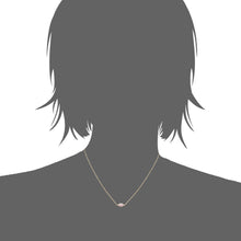 Load image into Gallery viewer, Mystigrey Serenity 18K Gold Plated Necklace for Women Gold Available in Black Agate, Blue Amazonite, Pink Quartz, Purple Amethyst, White Moonstone, and Green Aventurine Small