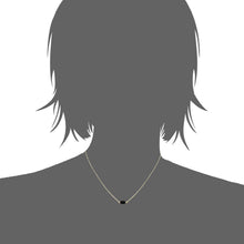 Load image into Gallery viewer, Mystigrey Serenity 18K Gold Plated Necklace for Women Gold Available in Black Agate, Blue Amazonite, Pink Quartz, Purple Amethyst, White Moonstone, and Green Aventurine Small