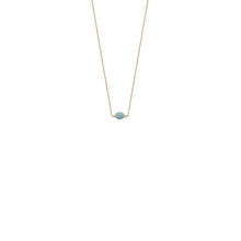 Load image into Gallery viewer, Mystigrey Serenity 18K Gold Plated Necklace for Women Gold Available in Black Agate, Blue Amazonite, Pink Quartz, Purple Amethyst, White Moonstone, and Green Aventurine Small