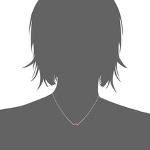 Load image into Gallery viewer, Mystigrey Serenity 18K Gold Plated Necklace for Women Gold Available in Black Agate, Blue Amazonite, Pink Quartz, Purple Amethyst, White Moonstone, and Green Aventurine Small