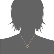 Load image into Gallery viewer, Mystigrey Myra 18K Gold Plated Circle Necklace for Women with Cubic Zirconia