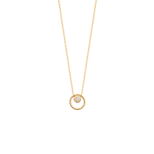 Load image into Gallery viewer, Mystigrey Myra .925 Sterling Silver Plated Rhodium and 18K Gold Plated Necklace for Women with Cubic Zirconia