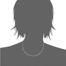 Load image into Gallery viewer, Mystigrey Tinker Bell .925 Sterling Silver Plated Rhodium and 18K Gold Plated Necklace for Women with Cubic Zirconia, Blue or Pink