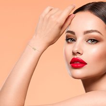 Load image into Gallery viewer, Mystigrey Mael .925 Sterling Silver Plated Rhodium and 18K Gold Plated Bracelet for Women with Cubic Zirconia