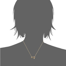 Load image into Gallery viewer, Mystigrey Mackenzie .925 Sterling Silver Plated Rhodium and 18K Gold Plated Necklace for Women with Cubic Zirconia