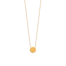 Load image into Gallery viewer, Mystigrey Lucy Circle 925 Sterling Silver Plated Rhodium and 18K Gold Plated Necklace for Women One Circle