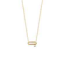 Load image into Gallery viewer, Mystigrey Mackenzie .925 Sterling Silver Plated Rhodium and 18K Gold Plated Necklace for Women with Cubic Zirconia